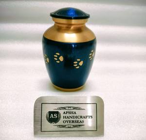 Nouveau style en laiton/aluminium, design patte d'animal, crémation verte avec bande patte dorée pour le stockage des cendres funéraires - Product Image 4