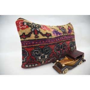Funda de almohada vintage de 12x20 pulgadas, regalo de agradecimiento, regalo de San Valentín rojo marroquí, Euro Sham - Product Image 2