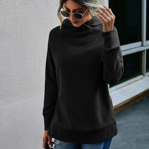 Pull à capuche uni pour femmes, haut à capuche décontracté, sweat à capuche thermique personnalisé, sweat à capuche de haute qualité pour femmes - Product Image 3