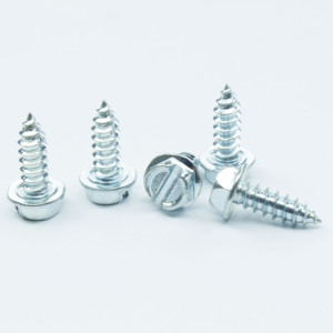 Cabeza de arandela hexagonal ranurada chapada en zinc de acero inoxidable métrico de M3x20mm tornillo autorroscante soporte de trabajo ligero ovalado que asegura múltiples - Product Image 3