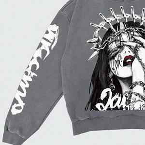 Sweat-shirt pour hommes personnalisé style pull-over 100% coton polaire à manches longues OEM coupe confortable disponible en gros - Product Image 5