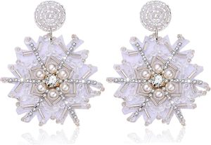 Pendientes con cuentas de diseño rojo de estilo americano europeo Conjunto de accesorios de ropa bohemios con oro empanado Estilo occidental al por mayor - Product Image 6