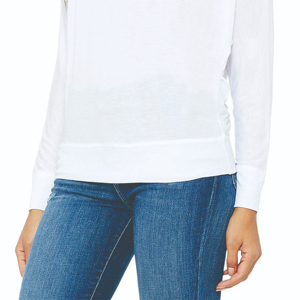 Camisetas de manga larga informales con logotipo personalizado para mujer, camisetas de diseño personalizado al por mayor, 100%, OEM multicolor de alta calidad - Product Image 6