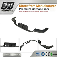 Diffuseur arrière en carbone style KLF avec LED pour BMW F8X M3 M4 2014-2021