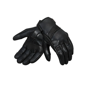 Guantes de Motocicleta de Cuero Liso para Hombre, 100% Piel de Vaca, Compatibles con Pantalla Táctil, Protección de Nudillos, Transpirables - Product Image 1