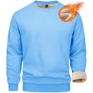 Sweat-shirt ras du cou brodé sur mesure Streetwear lourd Doublure Sherpa 340 GSM Coton Bas quantité minimale de commande Fabricant de vêtements sur mesure - Product Image 6