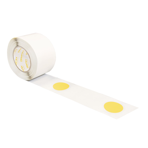 Nastro Adesivo su Rotolo con Punti Gialli Segmentati 50mm-LGR-50-P-R-04 - Product Image 1