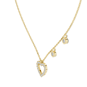 Collier pendentif cœur en diamant de laboratoire 0,484 CT, clarté VVS-VS, couleur EF, or 18 carats, or 14 carats et argent 925, rose, jaune, blanc - Product Image 5