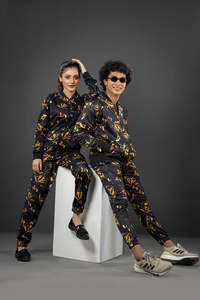 Boxy Fit Wide Leg Streetwear Chándal Hombres Oversized Tech Fleece Unisex Chándal Set - Product Image 2