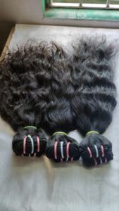 ผมต่อทำจากผมมนุษย์แบบเรียสำหรับต่อทำจากหนังแบบเส้นเดียวจากวัดอินเดีย - Product Image 6