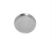 Ensemble d'assiettes rondes en argent de style européen, écologiques, personnalisables, de haute qualité, pour plats, collations, desserts et décoration de salon