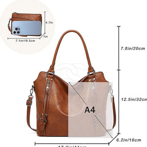 Bolso de Mano Premium para Mujer, Diseño Elegante y Moderno, Perfecto para Salidas Informales, Reuniones de Negocios y Artículos Esenciales Diarios - Product Image 3