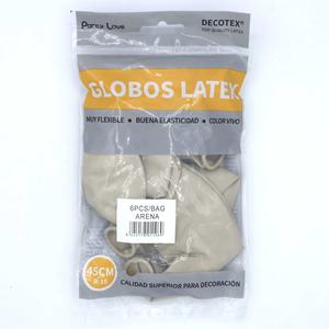 Ballons en latex Decotex 45 cm, couleur Arena R18, décoration de fête - Product Image 1