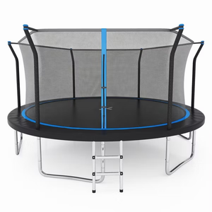 Trampolino da Esterno 14FT con Rete di Sicurezza e Telaio in Acciaio Antiruggine, Tappeto Elastico Ricreativo ad Alto Rimbalzo per Bambini e Adulti - Product Image 5