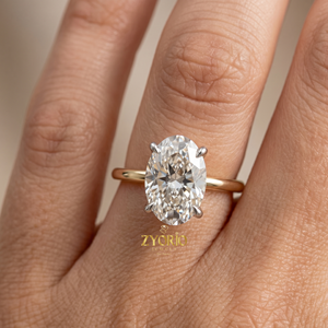 Oval Cut Solitaire Engagement <b>Ring</b> in <b>925</b> Sterling <b>Silver</b> Minimalist Promise <b>Ring</b> for Women - Product Image 6