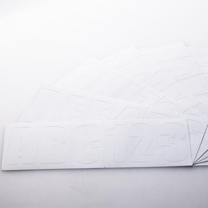 Blanco (WHT) Kit de letras/números de bloque de 3 pulgadas Hardware marino - Product Image 1