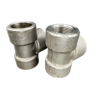 Accesorios de soldadura de rosca dúplex de aleación de carbono de acero inoxidable forjado duradero, cabeza de tapa de acoplamiento cruzado en T de codo, soldadura de 2000 PSI - Product Image 4