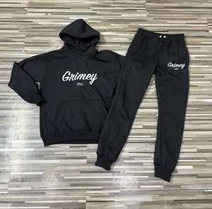 Survêtement en coton avec fermeture éclair personnalisé de haute qualité Ensemble de jogging Survêtements grande taille imprimés en gros pour hommes - Product Image 2