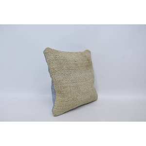 หมอนผ้าแคนธาขนสัตว์สีเบจ16x16นิ้วดีไซน์โบโฮแบบชนบทพร้อมลายดอกไม้ปักวินเทจสำหรับบ้านหรือโซฟา - Product Image 3