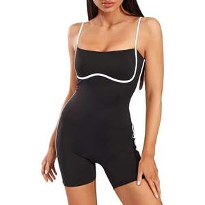ชุดรอมเปอร์รัดรูปไร้รอยต่อสำหรับออกกำลังกาย2025บราบุนวมบราเว้าหลังสุดเซ็กซี่ใส่สบายใส่วิ่งเล่นโยคะชุดกีฬาเรียกเหงื่อ - Product Image 1