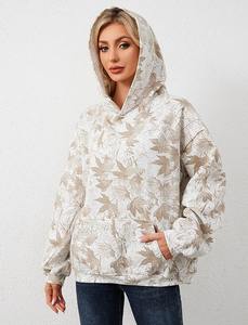 เสื้อมีฮู้ดผู้หญิงหรูหราลายพรางใหม่เสื้อมีฮู้ดผ้าฟลีซซักผ้าฝ้ายคุณภาพสูงเสื้อสวมหัวเสื้อแนวสตรีทเฮฟวี่เวทเสื้อผ้าฤดูหนาวฤดูใบไม้ร่วง - Product Image 3