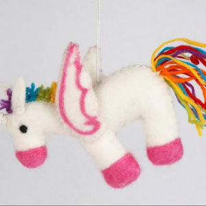 Colgante unicornio fieltro - Product Image 1