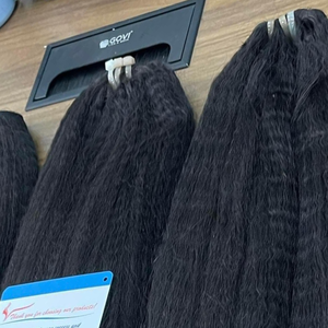 TENDANCE CHAUDE Extensions de cheveux crépus droits trame 100% cheveux humains vietnamiens meilleure qualité sans perte ni enchevêtrement - Product Image 4