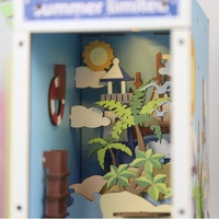 Offre Spéciale fabricant en gros 3D Puzzle en bois serre-livres bricolage livre coin étagère insérer décor modèle Kit de construction 3D Puzzle en bois