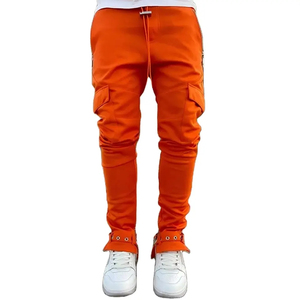 Pantalon de survêtement personnalisé à imprimé bouffant pour hommes Pantalon de jogging en coton uni brodé Baggy Surdimensionné Tissu droit décontracté en polaire - Product Image 2