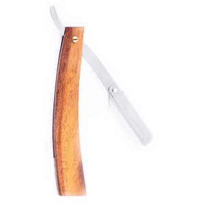 Professional Disposable Straight <b>Edge</b> Razor New Natural Wooden Handle Design Perfect Men's Shave Safety Feature for Hair Body - Product Image 2