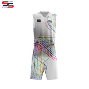 Ensemble de maillots de basket-ball en maille double face personnalisés, impression par sublimation, uniformes de basket-ball réversibles pour l'entraînement des jeunes - Product Image 1