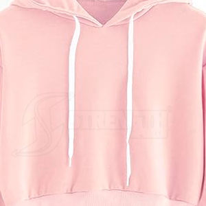 Sudaderas de alta calidad para mujer Crop Top Hoodie 2024 nuevo estilo OEM ODM Casual logotipo personalizado impresión Crop Top Hoodie - Product Image 5