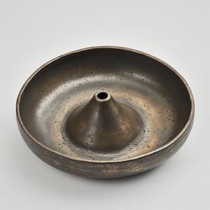 Vintage Brass Incense <b>Burner</b> with Antique Finish and Decorative Handcrafted Details for Aromatic Home Styling - Product Image 2