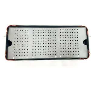 Maxillofacial dental trauma screw <b>empty</b> case <b>box</b> aluminium veterinary stainless steel surgical instrument storage kit - Product Image 2