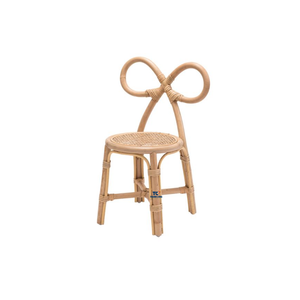 Chaise de salle à manger pour enfants en rotin Boho faite à la main vietnamienne pour la cuisine, l'école et la chambre à coucher. - Product Image 2