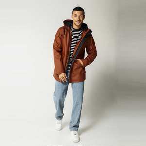 Hombres al por mayor ligero impermeable con capucha impermeable al aire libre impermeable cortavientos personalizado lluvia senderismo chaqueta - Product Image 4