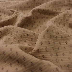 Tissu en mousseline de coton pur à 100 %, double gaze, imprimé pois <span class=keywords><strong>Wafu</strong></span> japonais et motifs floraux, pour literie et vêtements de bébé – Vente en gros - Product Image 3