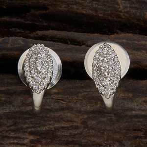 Pendientes de tuerca Zircon 160450 vintage de moda con diamante de corte marquesa y perla en aleación de latón, cobre y zinc - para fiestas - Product Image 1