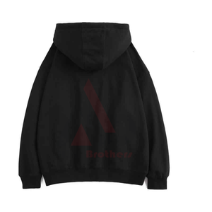 เสื้อฮู้ดแบบสวมหัวสำหรับทุกเพศ ผลิตตามสั่ง ODM ขายส่ง ผ้าผสมคอตตอนและโพลีเอสเตอร์ ออกแบบส่วนตัว พิมพ์โลโก้แบบดิจิทัลตามแบบที่ต้องการของสหรัฐอเมริกา - Product Image 6