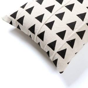 Taie d'oreiller en tissu de boue imprimée sur mesure en gros pour les Indiens Coussin décoratif en tissu de boue Housse de coussin imprimée en bloc noir - Product Image 2