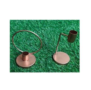 Bougie en métal fini noir jaune et or votive vente chaude pot de bougie de décor de table au prix de gros - Product Image 5