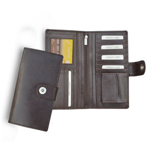 Cartera de mano de cuero genuino para mujer con logotipo personalizado al por mayor de fábrica, nuevo diseño elegante de lujo para regalos promocionales y de negocios - Product Image 5