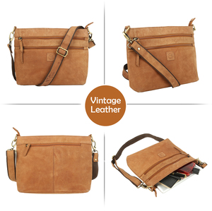 Mini sac à bandoulière en cuir de Style Vintage de luxe pour femmes sac à bandoulière à fermeture éclair à sangle unique à la mode personnalisé - Product Image 4