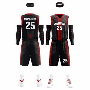 Uniformes de basket-ball pour adultes personnalisés, tissu polyester de haute qualité, vente en gros, sublimation, grande taille, respirant et anti-transpiration - Product Image 4