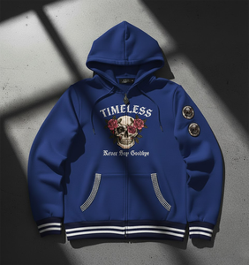 Sweat à capuche thermique streetwear vintage délavé à l'acide en molleton 100% coton lourd d'hiver personnalisé pour hommes - Product Image 6