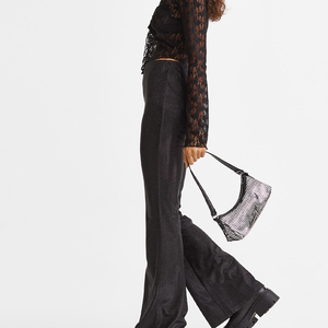 Ensemble d'équipement d'entraînement sans couture de 2 pièces personnalisé ensemble de leggings côtelés vêtements de fitness ensemble de yoga sans manches - Product Image 5