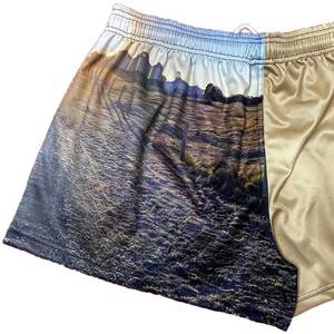 Custom Sublimation <b>Pockets</b> <b>Zip</b> Funny Vintage Fishing Plain Rugby Hot Footy <b>Shorts</b> With Your Own Logo - Product Image 6