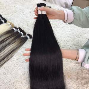 Extensiones de cabello humano vietnamita natural a granel de alta calidad para mujeres negras Máquina de estilo recto Trama doble Todos los colores - Product Image 5