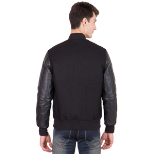 Wholesale 2024 New Arrival Men's High Quality Wool Thin <b>Varsity</b> <b>Jacket</b> Breathable Windproof Stand Collar Custom Colors Winter - Product Image 2