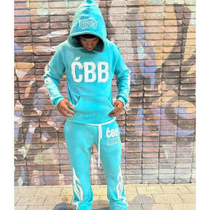 MACTING Pantalon baggy en coton et lin personnalisé Pantalon ample décontracté à jambes larges Taille haute Cordon de serrage Joggers évasés Hommes - Product Image 5